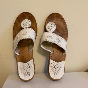 white jack rogers sandals